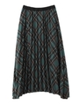 PLAID CHECK PLEATED SKIRT/グリーン