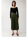 PLEATS LONG スカート/GRN