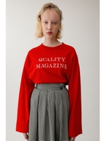 QUALITY MAGAZINE L／S トップス/RED