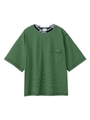 RIB LOGO POCKET S/S TEE/グリーン