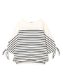 RIBBON SLEEVE TOP/ホワイト