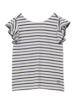 RUFFLE SLEEVE TOP/ブルー