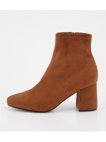 SKINNY SUEDE BOOTS/BRN