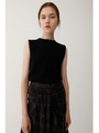 SLEEVELESS C／N SHORT TANK/BLK