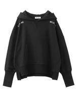 SLIT SWEAT HOODIE/ブラック