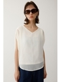 TUCK DOLMAN CHIFFON トップス/O/WHT1