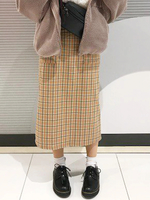 WEGO/チェックベイカーナロースカート