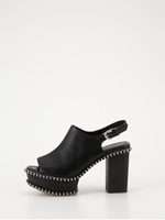 WOODEN SOLE SABOT/BLK