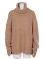 [AULA AILA]BIG TURTLE NECK KNIT/LT.BEIGE