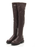 [AULA AILA]STRETCH LONG BOOTS/BROWN