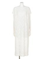 [BED&BREAKFAST]LEAF LACE Dress/OFF WHITE
