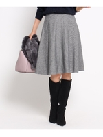 [S]ベーシックフレアスカート/ブラック(419)