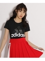 adidas ビッグロゴTシャツ/ブラック(019)