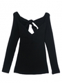 backribbon knit/black