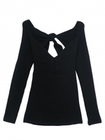 backribbon knit/black