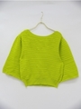 puffsleeve knit tops/yellow