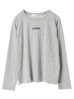 ・RAY CASSIN UTOPIA ロゴ刺繍ロンT/杢グレー