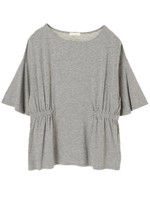 ・ウエストギャザープルオーバー/杢ライトグレー