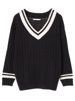 ・チルデンニットプルオーバー/ネイビー