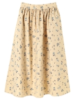 ・フラワーカラースカート/ベージュ