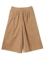 ・細コールガウチョパンツ/ベージュ