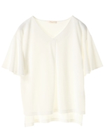 ・袖フレアカットプルオーバー/オフホワイト