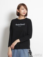 【20th Anniversary】THANKS TWENTY ロゴプリント ロングスリーブTシャツ/ブラック