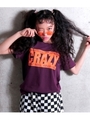 【ANAP GIRL】袖ラインCRAZYTシャツ/パープル(022)