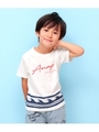 【ANAP KIDS】 波柄プリントTシャツ/ホワイト(001)