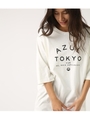 【AZUL BY MOUSSY】AZUL TOKYO アーチロゴTEE/O/WHT