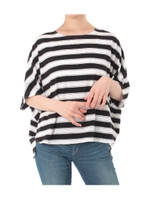 【AZUL BY MOUSSY】BOXルーズTOPS/柄BLK