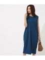 【AZUL BY MOUSSY】CUTノースリロングコクーンワンピース/NVY