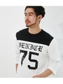 【AZUL BY MOUSSY】VENISE 7分袖フットボールT/WHT