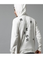 【AZUL BY MOUSSY】ギャングスター裏起毛パーカー/WHT