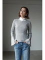 【AZUL BY MOUSSY】クルーネックフレアスリーブニット/T.GRY