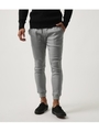 【AZUL BY MOUSSY】ストレッチ裏起毛裾リブパンツ/T.GRY