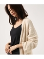 【AZUL BY MOUSSY】ネイティブ柄ニットカーデ/O/WHT