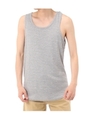【AZUL BY MOUSSY】ハニカムシャドーボーダーロングタンクトップ/T.GRY