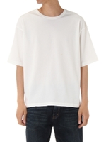 【AZUL BY MOUSSY】強撚天竺ピグメントクルーネック半袖T/O/WHT