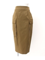 【Alluge】 レースアップスカート/ベージュ(005)