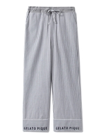 【GELATO PIQUE HOMME】ストライプロゴロングパンツ/NVY