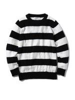 【Joel Robuchon & gelato pique】’スムーズィー×カシミヤ’ボーダープルオーバー/BLK