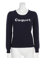 【Rew de Rew】ロゴ入りニット（8R14-11051）/ネイビー