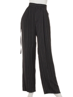 【Sov.】アンタレスストライププリント イージーパンツ/ブラック