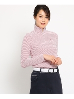 【UVカット】ハーフジップ プルオーバー レディース/ホワイト(602)