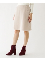 【WEB限定サイズ(SS・LL)あり】スカラップポケットスカート/ベージュ(052)