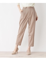 【WEB限定サイズ有り】サテンセンタープレスパンツ/ベージュ(052)