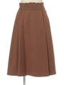 【an another angelus】ウエストカットワークフレアースカート/BROWN