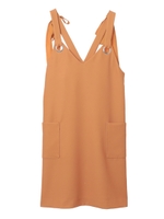 【ジャンスカ】リボン付きジャンスカ/マスタードイエロー