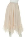【スカート】チュールイレヘムスカート/ベージュ